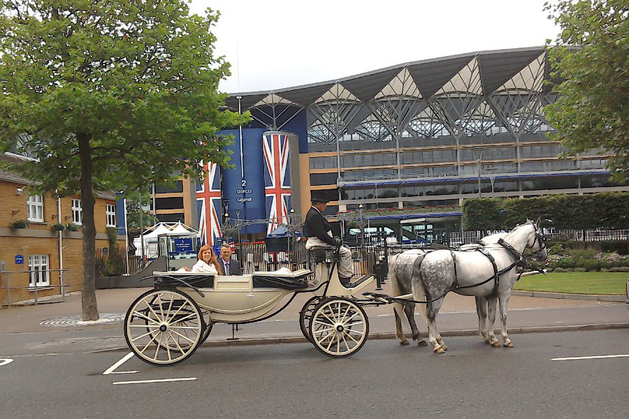 Royal Ascot via horse and carriage