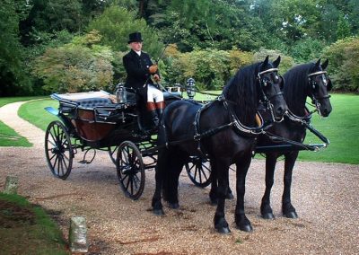 Burgundy Wedding Carriage