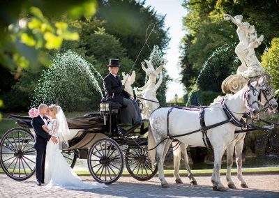 Ivory Black Cliveden wedding carriage